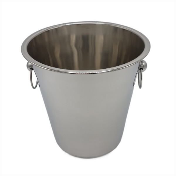 Stainless steel ice bucket, diameter 22 cm, capacity 4.3 l